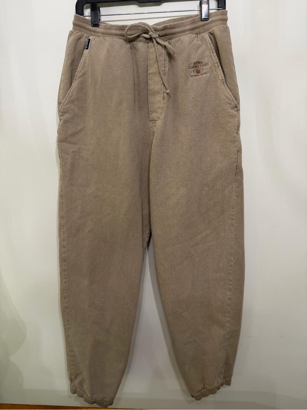 Crazy Shirts Hawaii Coffee Dyed Joggers Brown Sweatpants 100% Cotton Men’s M